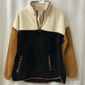 2/$15 EUC Quarter Zip Fuzzy Pullover - Size Medium